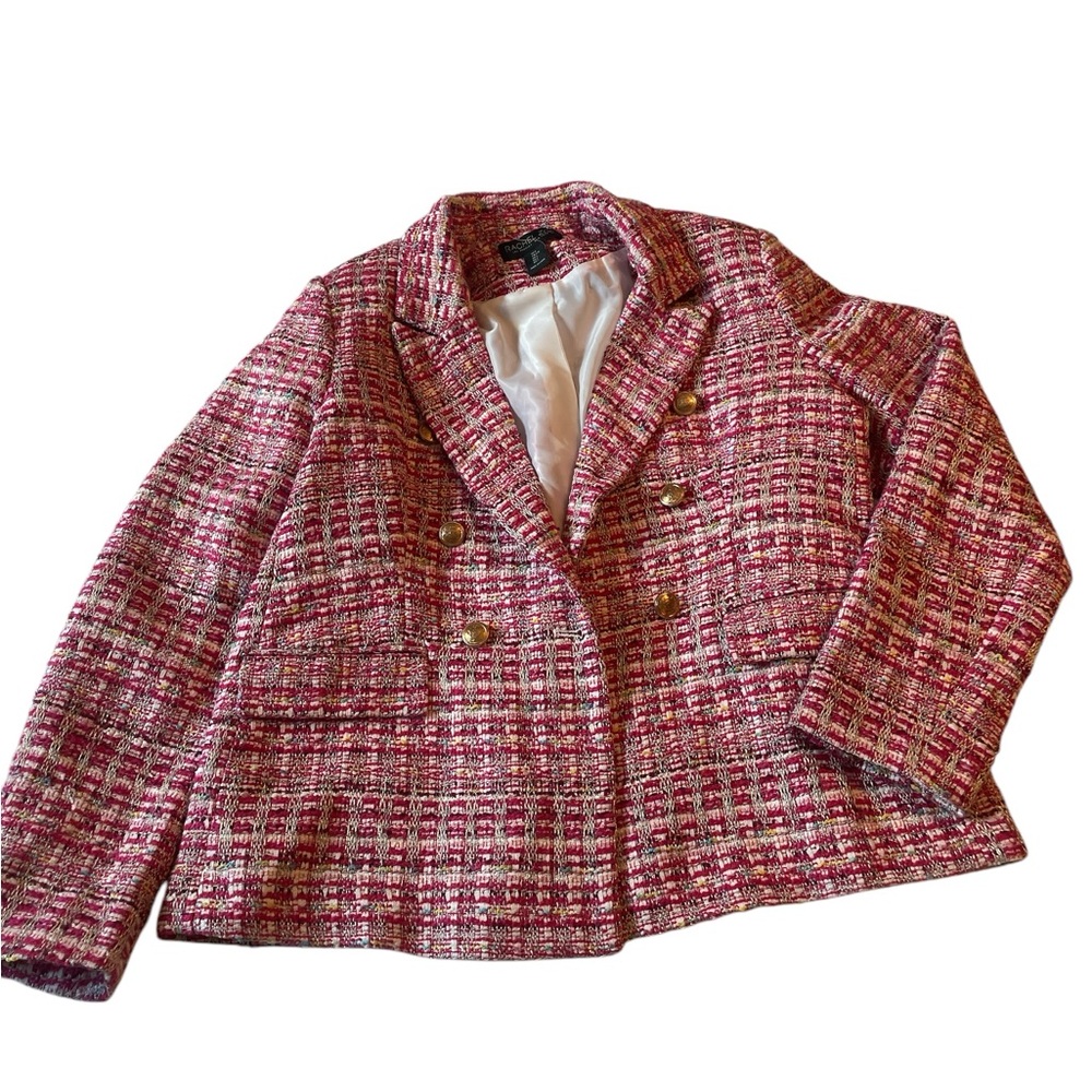 Rachel Zoe Tweed Jacket Sz L new